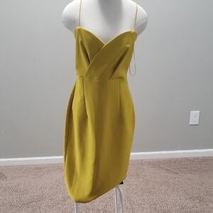 River Island Yellow Spaghetti Strap Dress